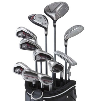 Bridgestone BG-100 Men's Club Set (#1, #5 Wood + U4 Iron Wood + #6-P + A + S (NSPRO955-S) + 1 Pusher + Bag) Japanese Standard (11 Pieces)